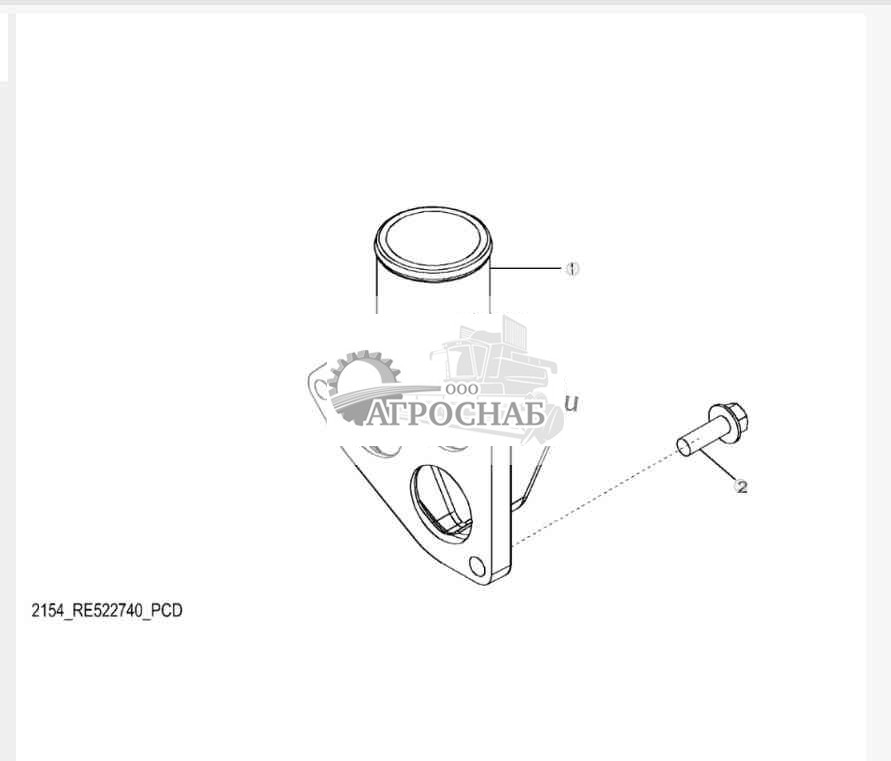 2154 Крышка термостата 
